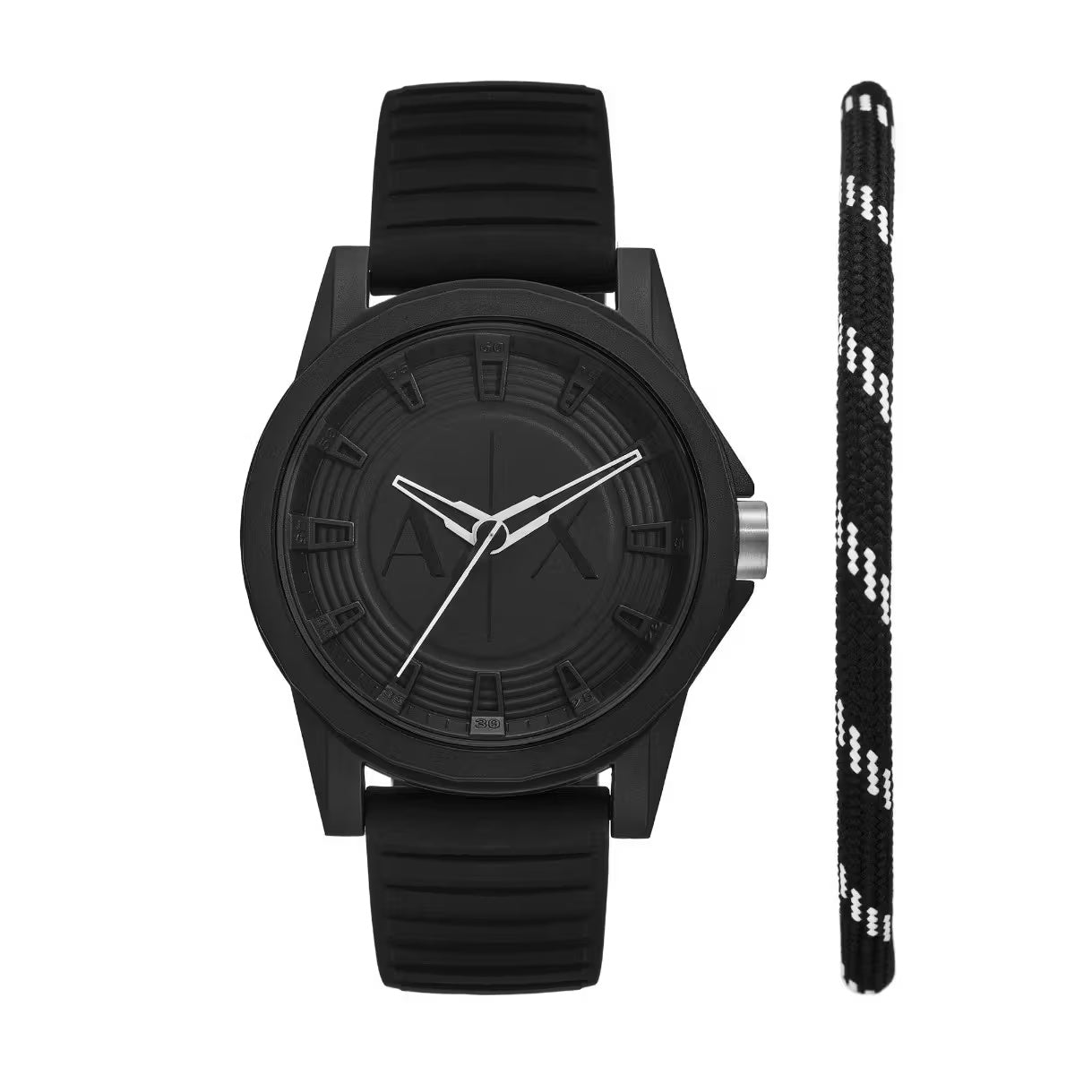 Armani Exchange Outerbanks Black Dial Analog Watch For Men AX7159SET