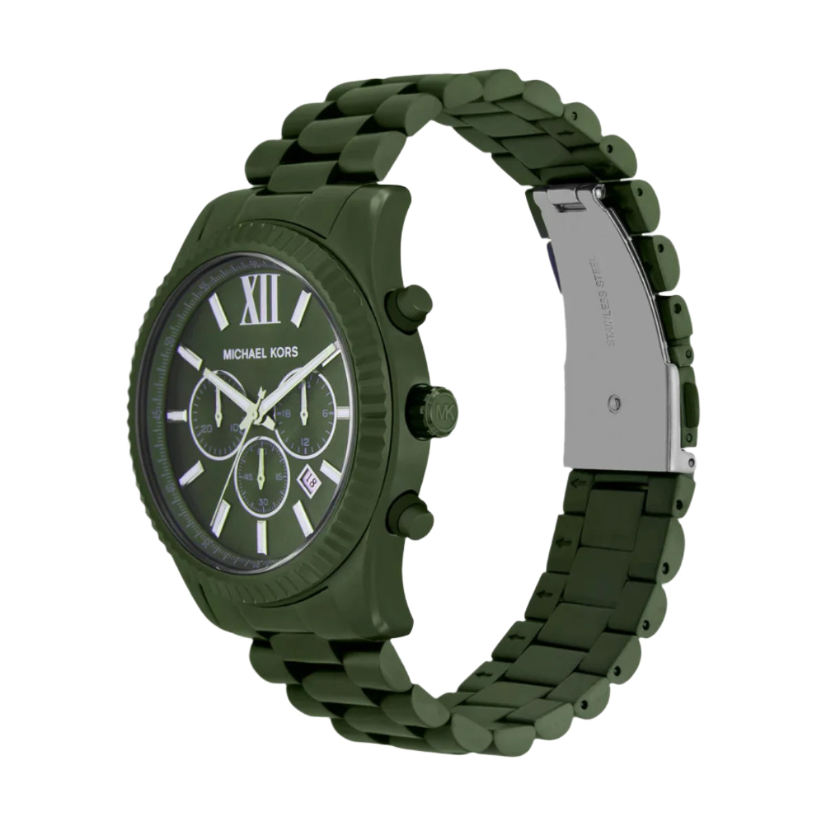 MK9166 Michael Kors | Lexington Chrono Green Dial Watch (Men)