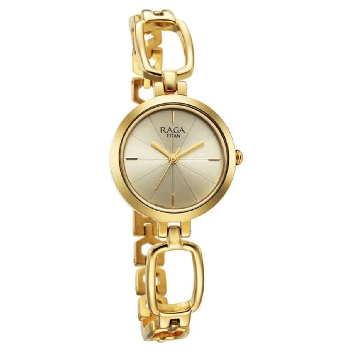Titan Raga Champagne Dial Watch for Women 2725YM01