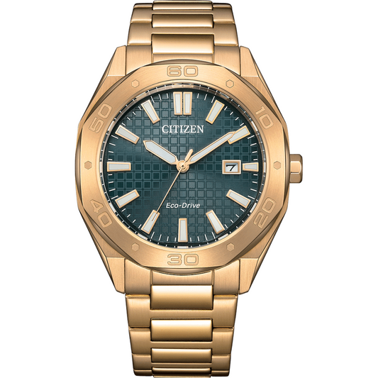 Citizen Eco-Drive Green Dial Analogue Men Watch - BM7633-81X