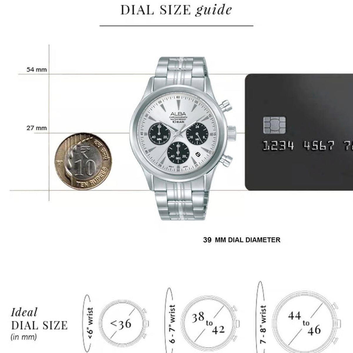 ALBA Prestige Quartz Chronograph Men's Watch AT3K55X1