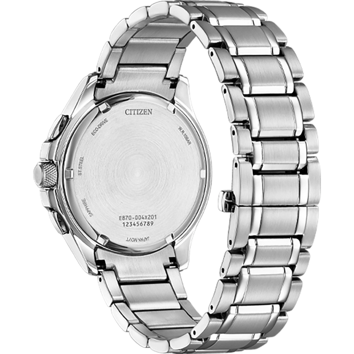 Citizen Eco-Drive Blue Dial With Stainless Steel Chronograph Men Watch BL8160-58L
