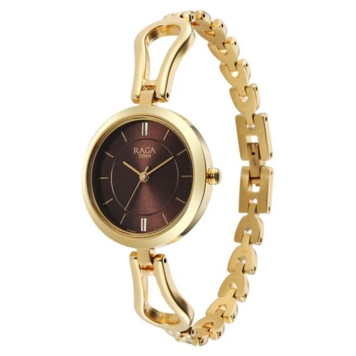 Titan Raga Champagne Dial Women Watch 2727YM01