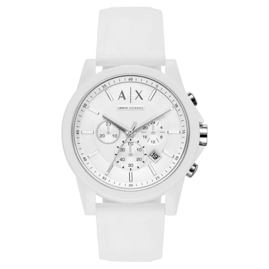 Armani Exchange Quartz White Dial Chronograph Men's Watch AX1325