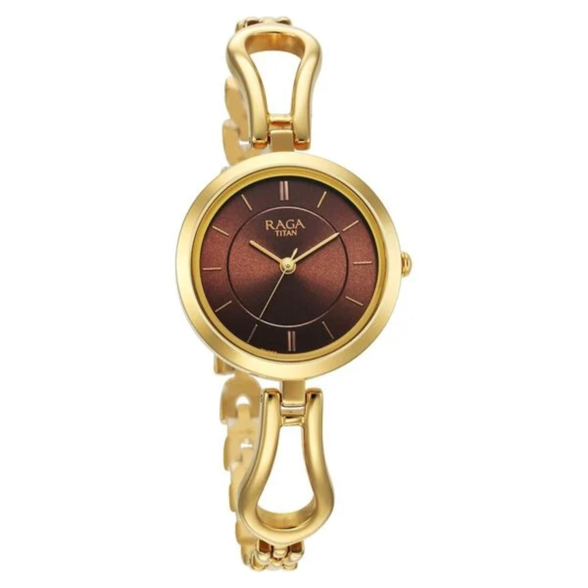 Titan Raga Champagne Dial Women Watch 2727YM01
