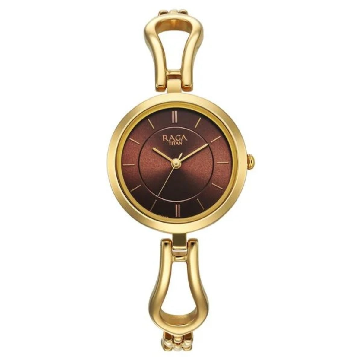 Titan Raga Champagne Dial Women Watch 2727YM01