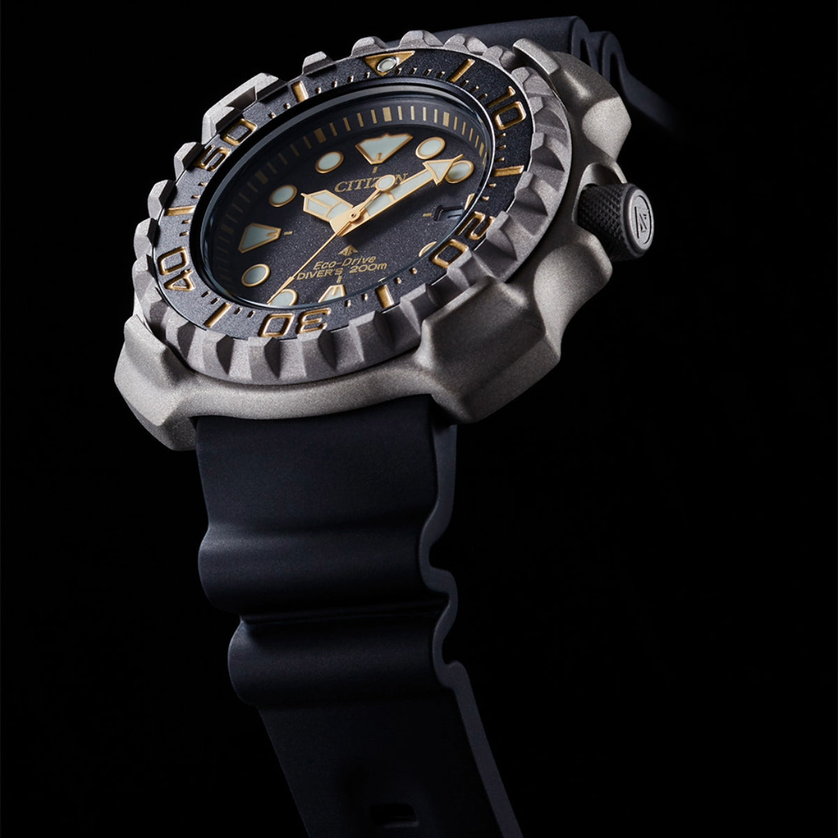 Citizen Eco-Drive Black Dial Analog Polyurethane Men Watch - BN0220-16E