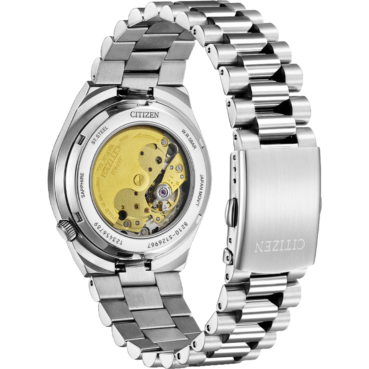 Citizen Tsuyosa Black Dial Analog Stainless Steel Men Watch - NJ0151-53E