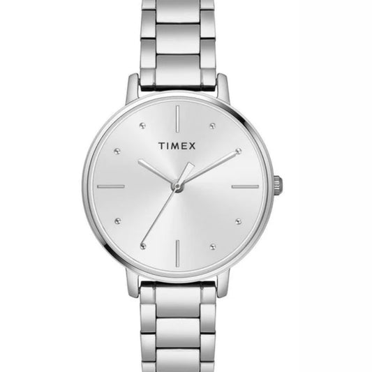 Timex Silver Dial Analog Women Watch TWEL15823