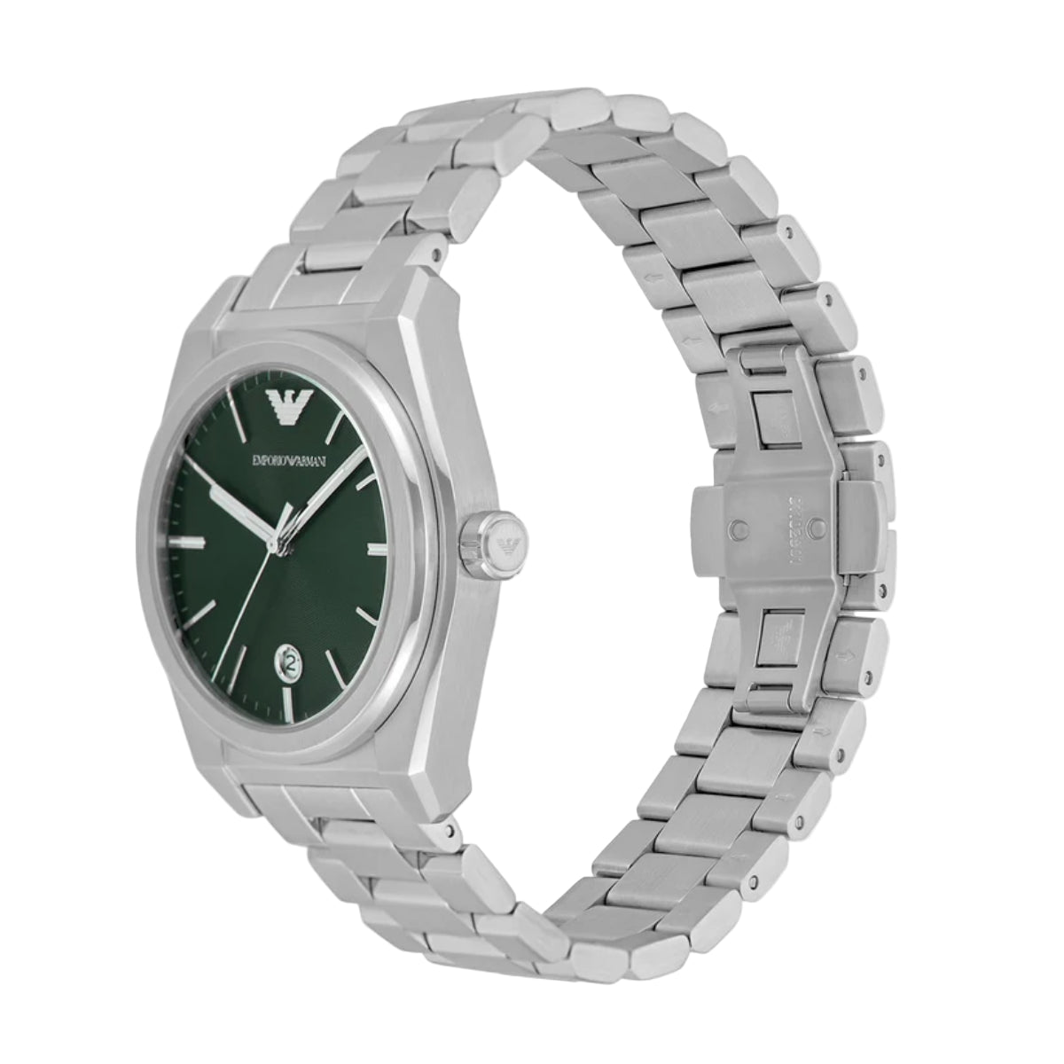 Emporio Armani Quartz Green Dial Analog Stainless Steel Men Watch AR11621