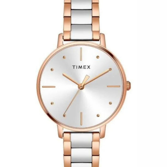 Timex Silver Dial Analog Watch For Women TWEL15825