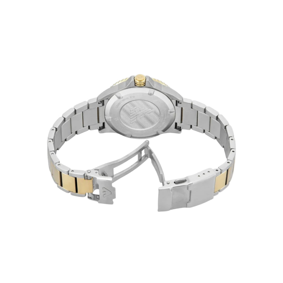 Emporio Armani Blue Dial With Date Two-Tone Men Watch AR11682