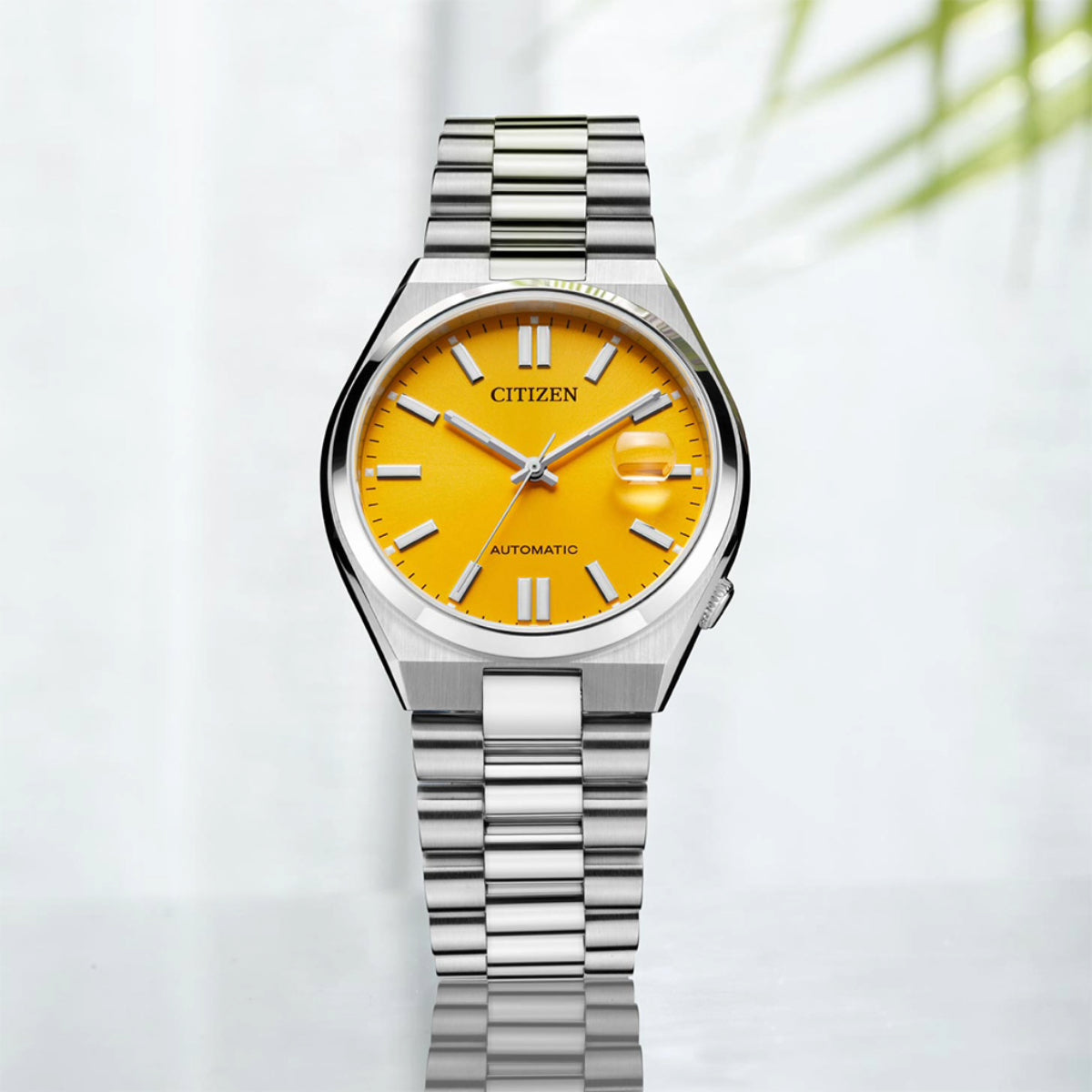 Citizen Tsuyosa Mechanical Yellow Dial Analog Men's Watch - NJ0150-81Z