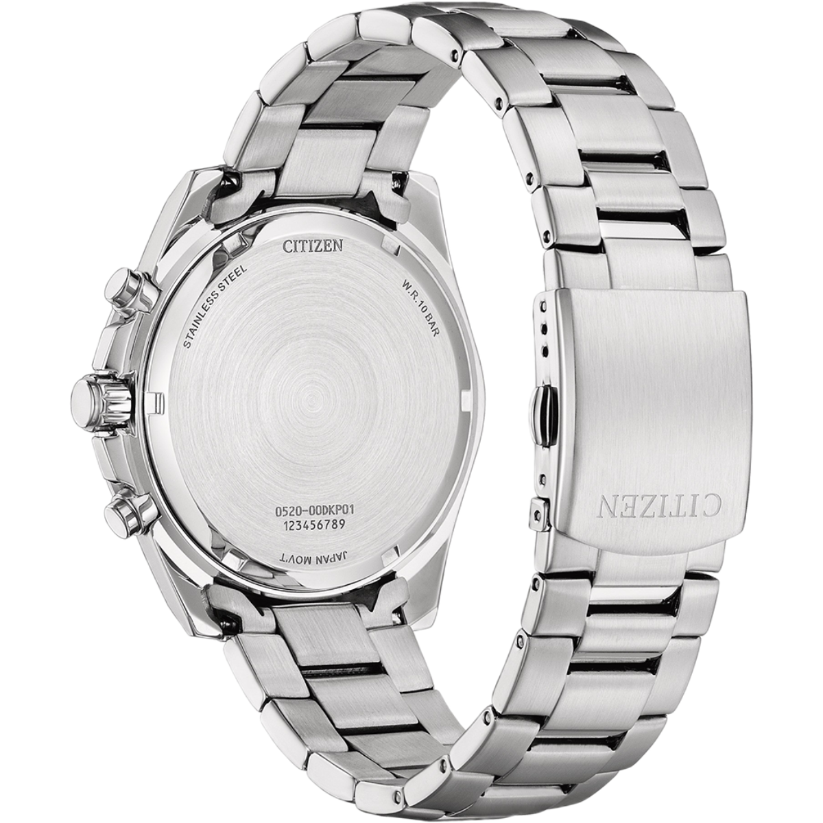 CITIZEN Black AQ Chronograph Stainless Steel Mens Watch - AN8230-59E