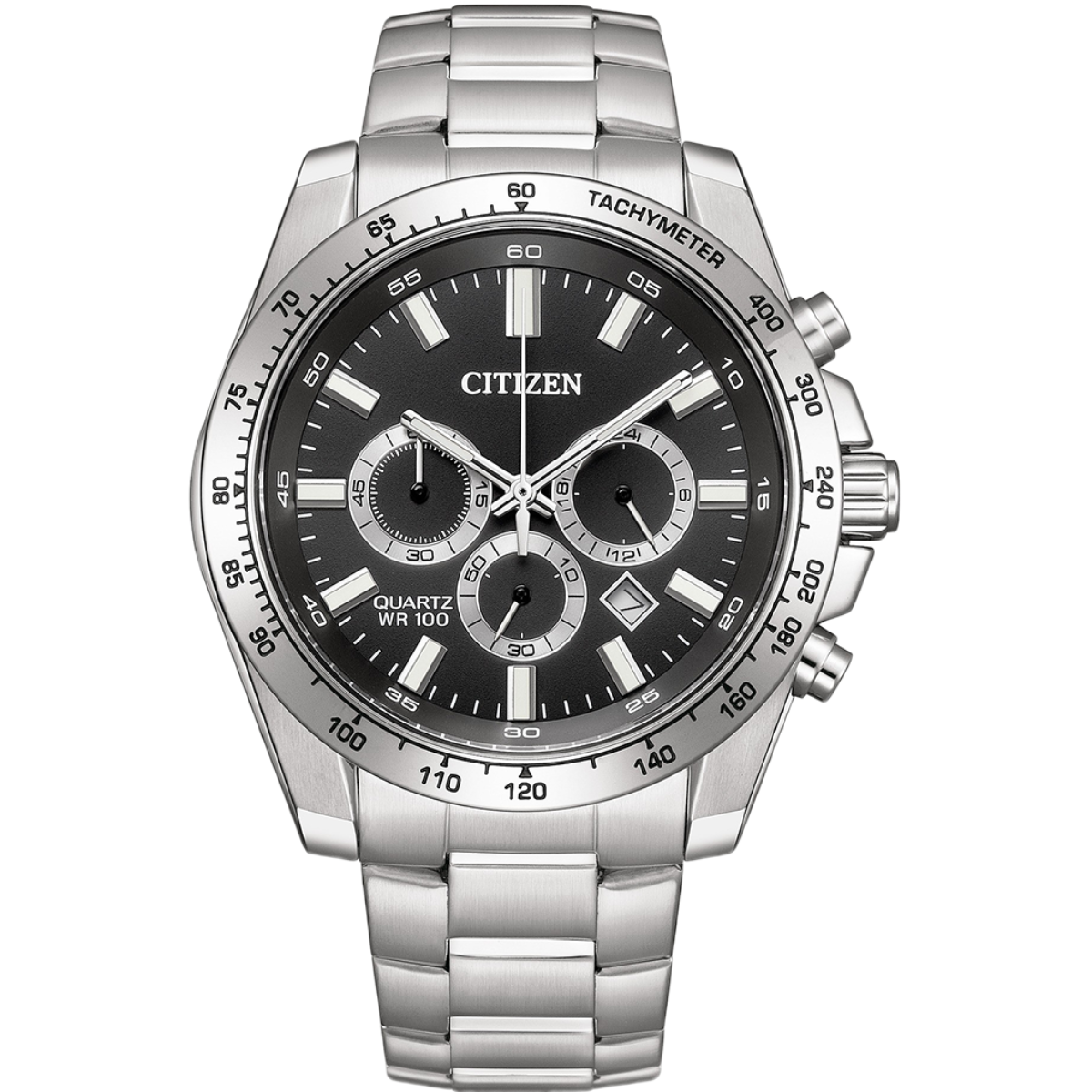 CITIZEN Black AQ Chronograph Stainless Steel Mens Watch - AN8230-59E