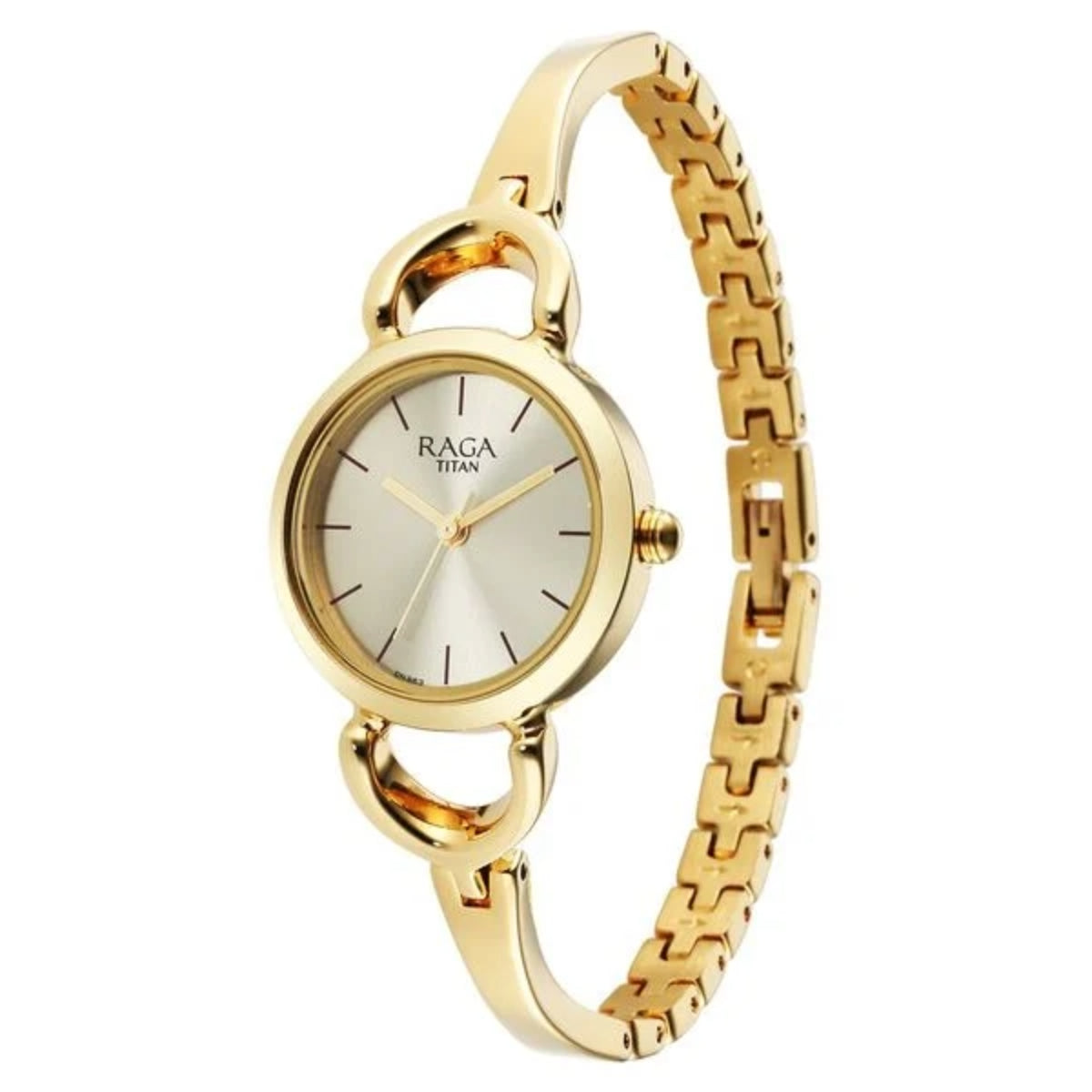 Titan Raga Champagne Dial Watch for Women 2724YM01