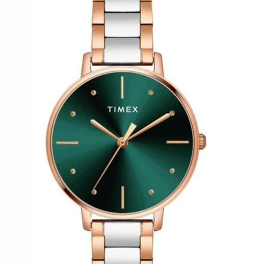 Timex Green Dial Analog Women Watch TWEL15827