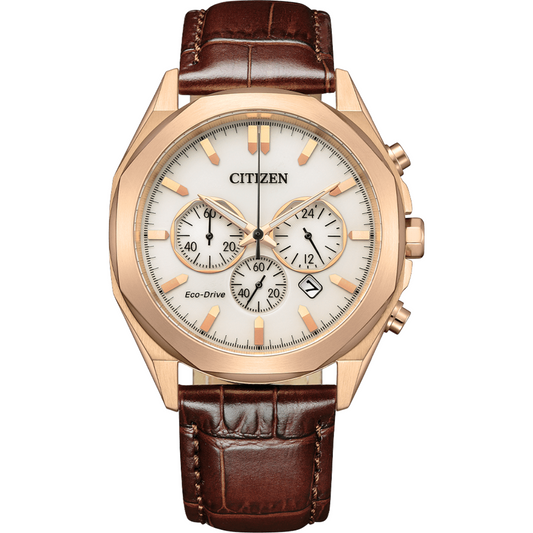 Citizen Eco-Drive White Dial Chronograph Men Watch - CA4593-15A