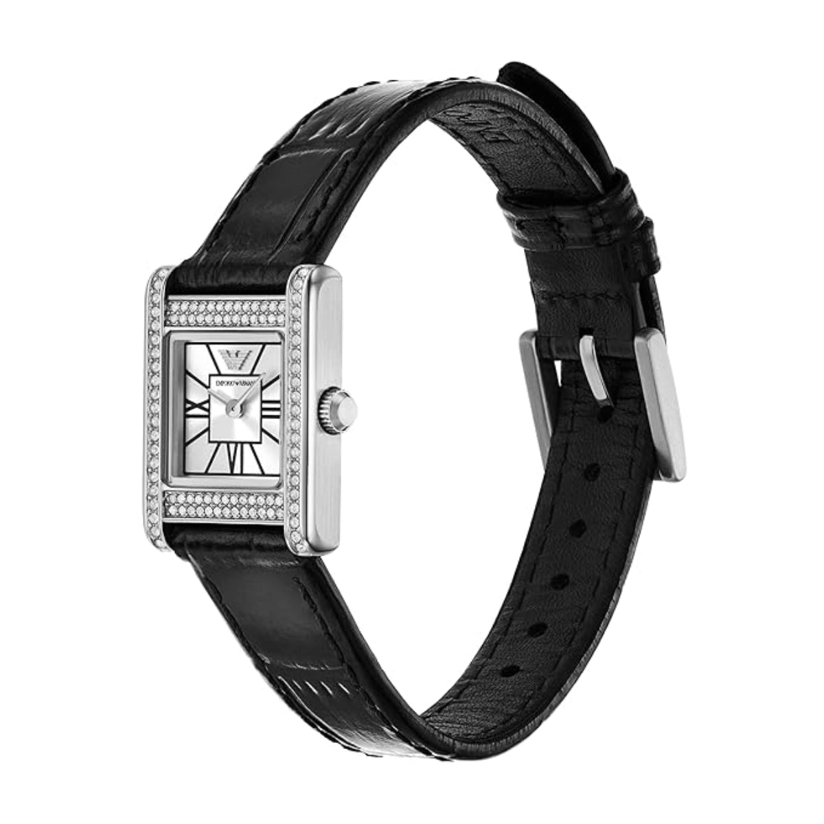 Emporio Armani Genni Silver Rectangular Dial Women Watch AR11660