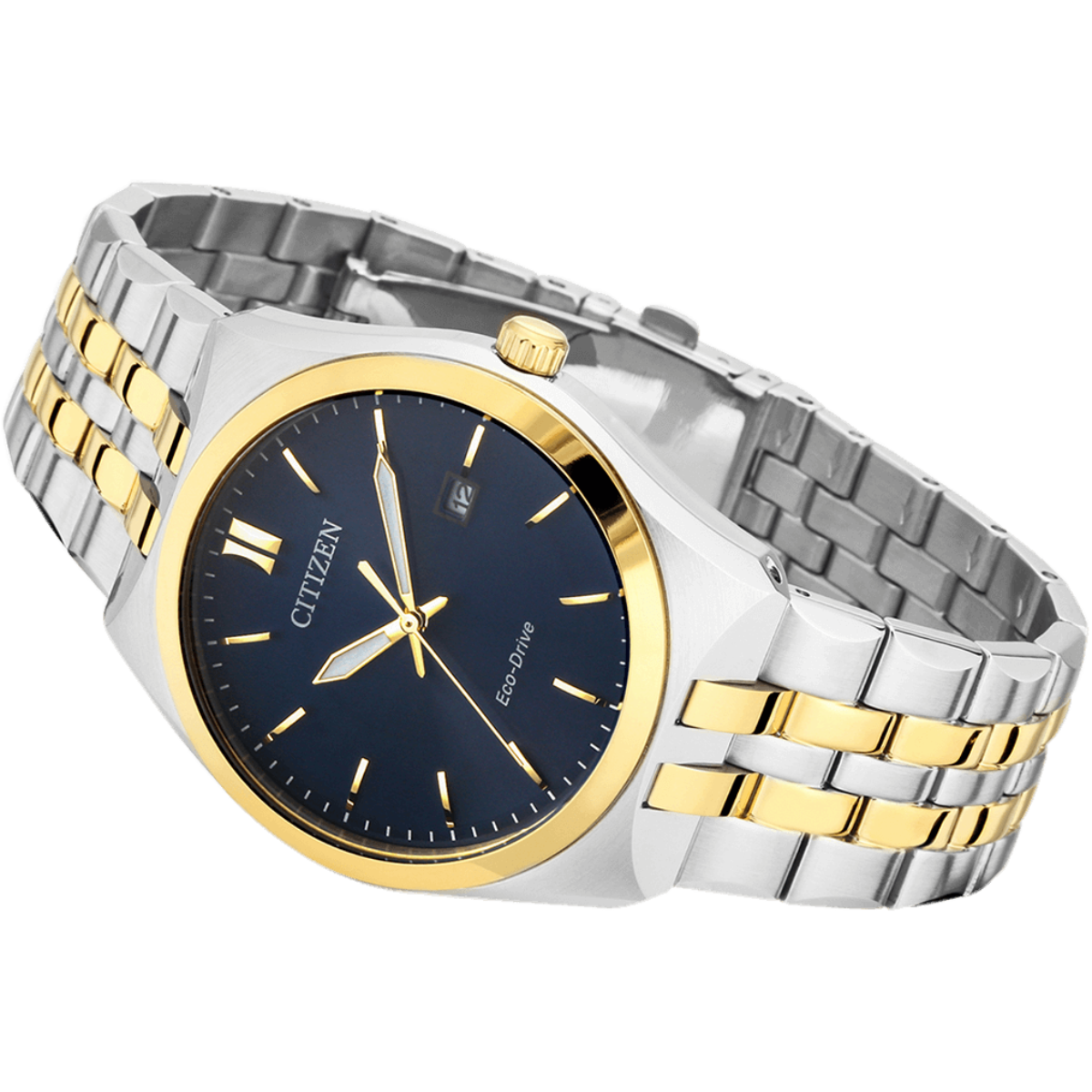 Citizen Eco-Drive Blue Dial Analog With Stainless Steel Men Watch BM7334-66L