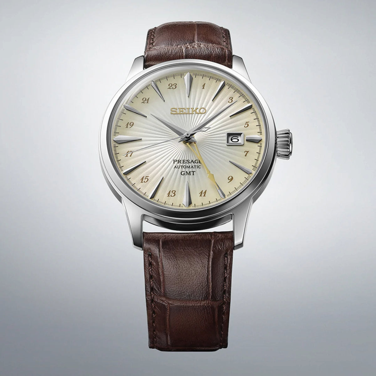 SEIKO Presage ‘Rusty Nail’ Cocktail Time GMT Men Watch SSK041J1