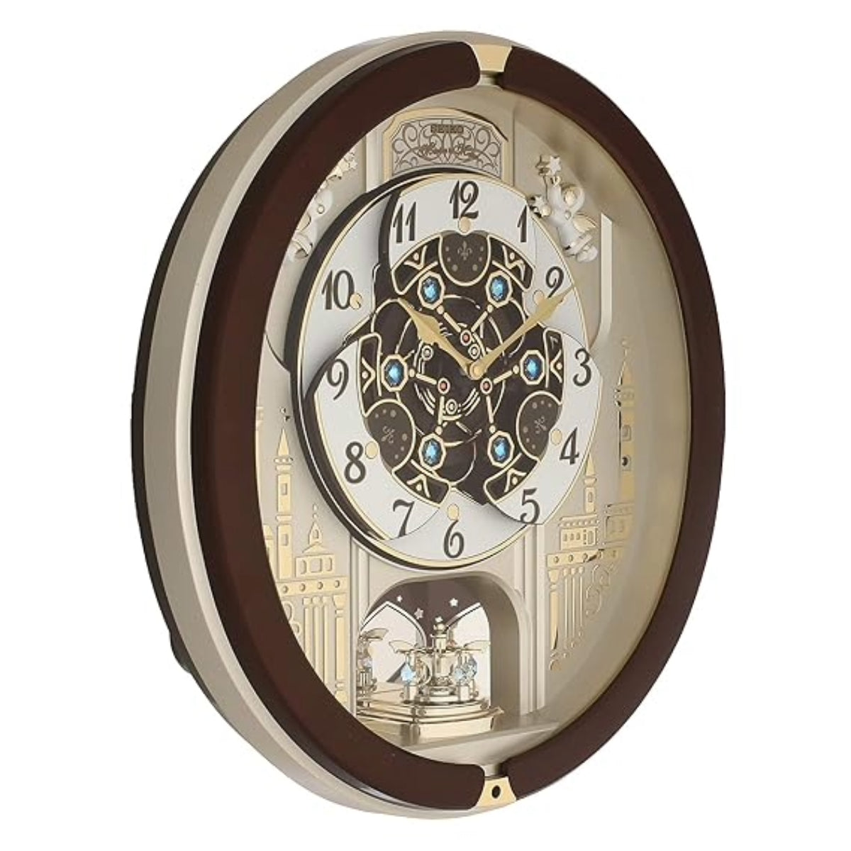 Seiko Wall Clock Melody in Motion Oval Plastic QXM291B
