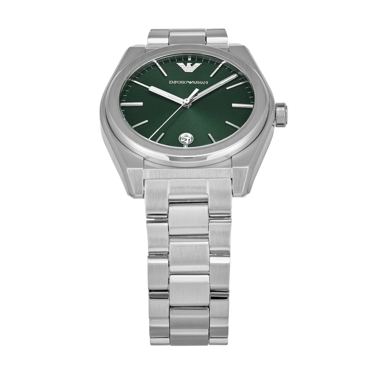 Emporio Armani Quartz Green Dial Analog Stainless Steel Men Watch AR11621