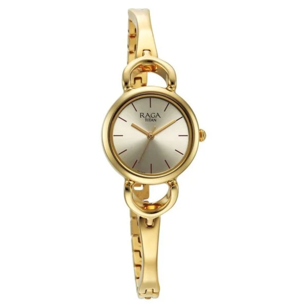 Titan Raga Champagne Dial Watch for Women 2724YM01