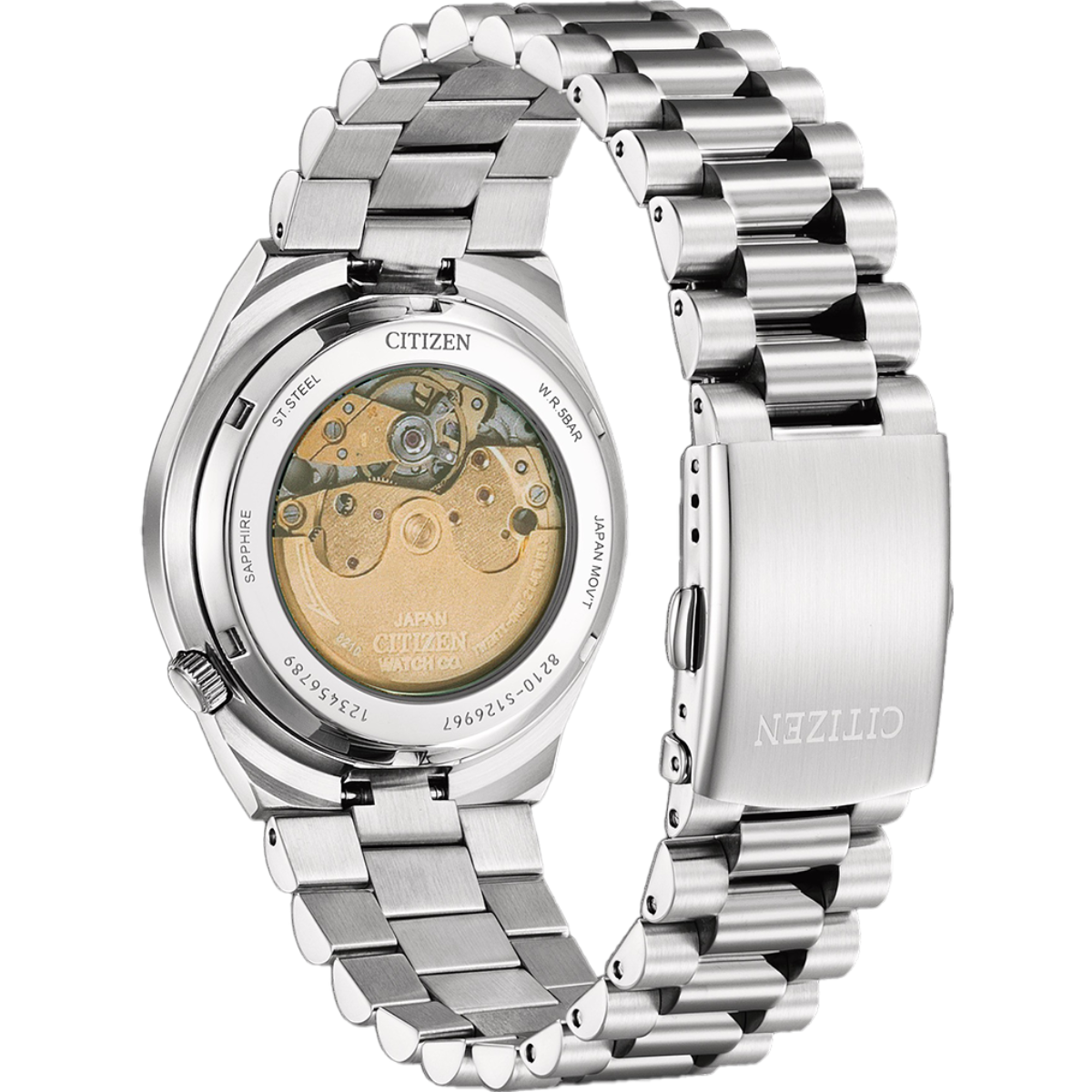 Citizen Mechanical Green Dial Analog Stainless Steel Men Watch - NJ0150-81X
