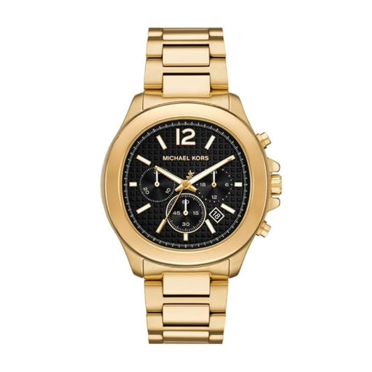 MK9192 Michael Kors | Oversized Sage Black Dial Gold-Tone Watch (Men)