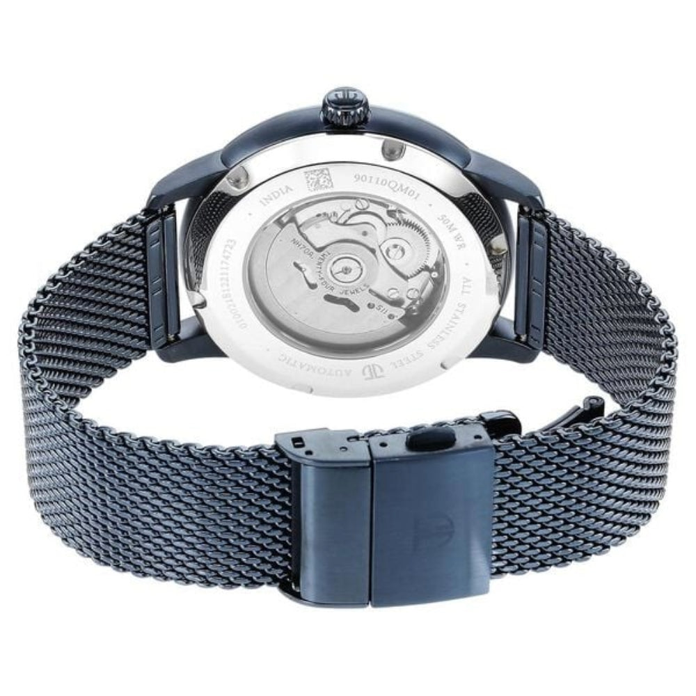 Titan Skeletal Automatic Blue Dial Watch for Men NS90110QM01