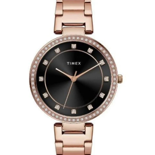 Timex Black Dial Analog Women's Watch TWEL18725