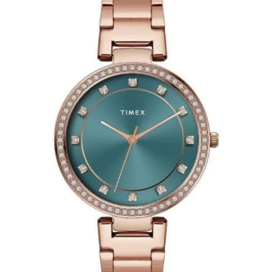 Timex Teal Dial Analog Women's Watch TWEL18727
