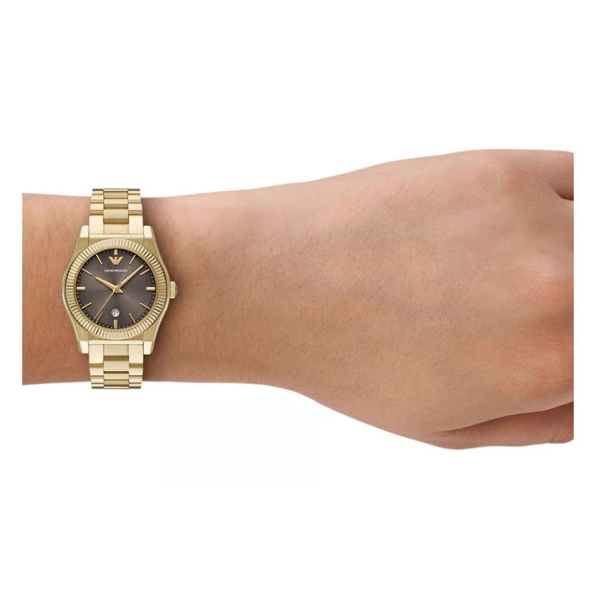 Emporio Armani Quartz Brown Dial Analog Men's Watch AR11700