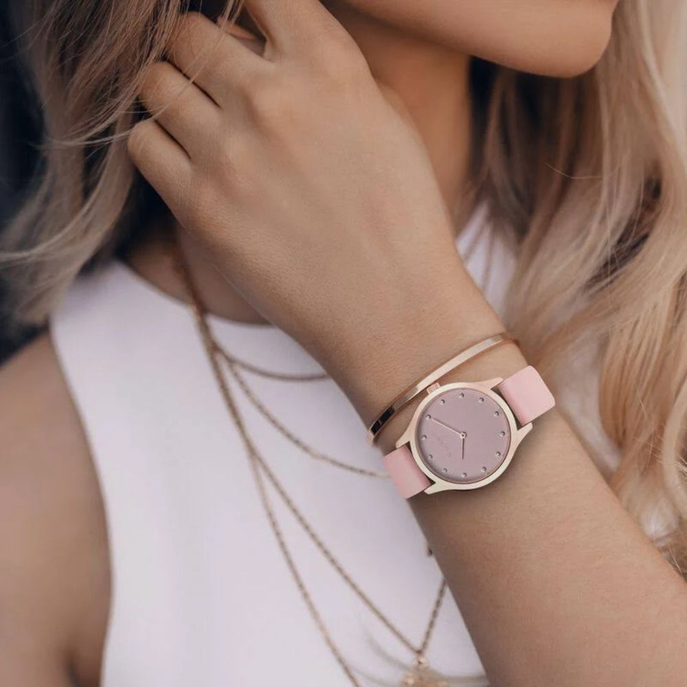 Titan Athleisure Pink Dial Analog Rubber Strap watch for Women NQ95125WP02
