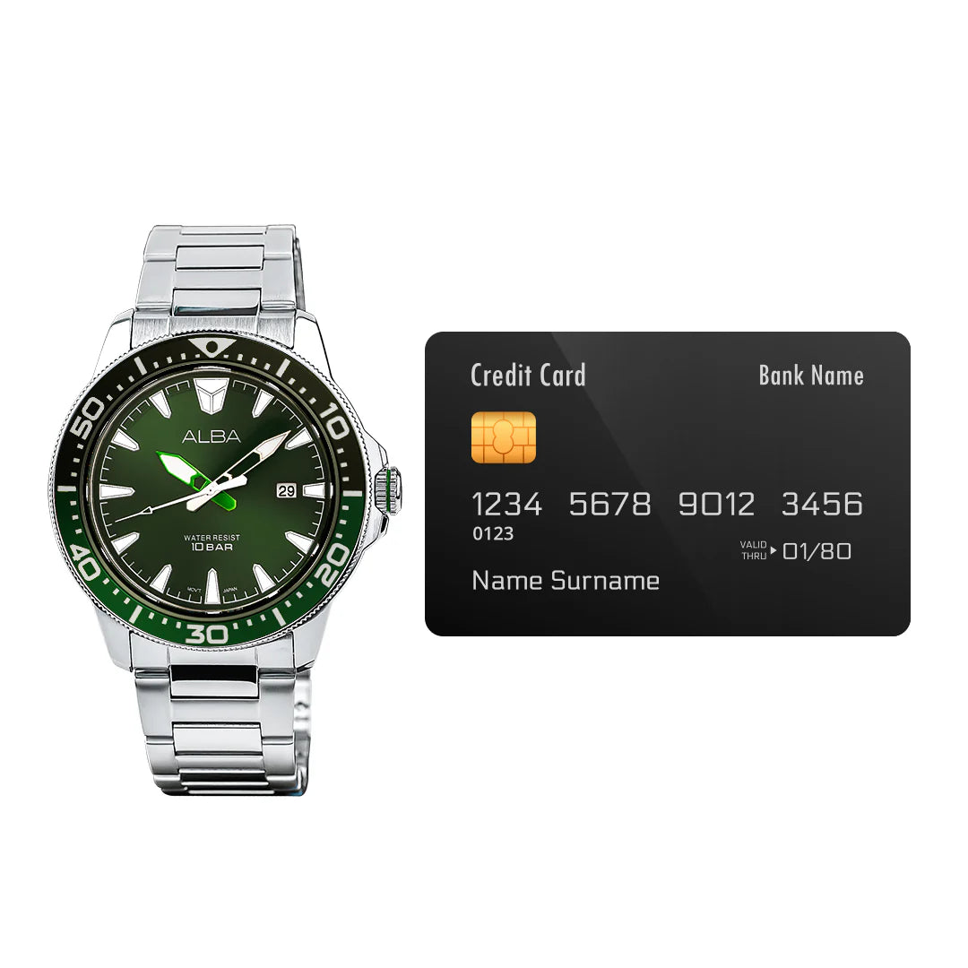 ALBA Dark Green Dial Quartz Analog Men's Watch - AS9T93X1