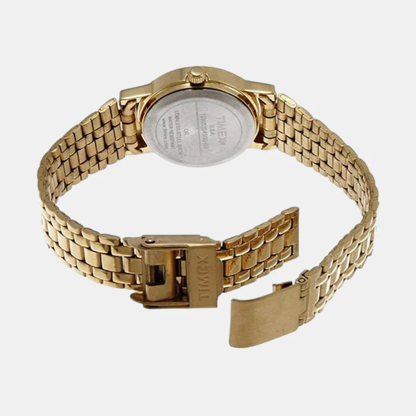 Timex Women's Gold Analog Stainless Steel Watch B304
