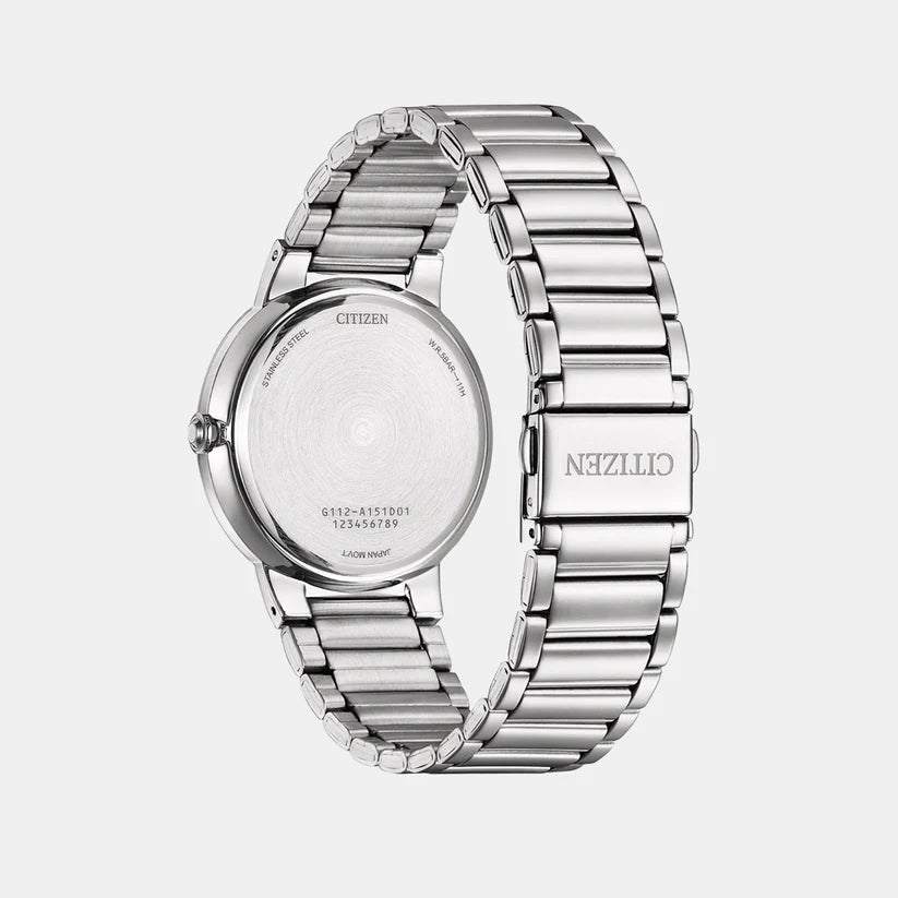Citizen Quartz Green Dial Analog Stainless Steel Band Men Watch BI5120-51X