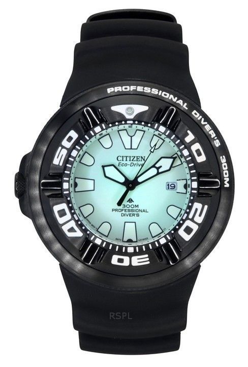 Citizen Eco-Drive Green Dial With PU Strap Men Watch BJ8055-04X