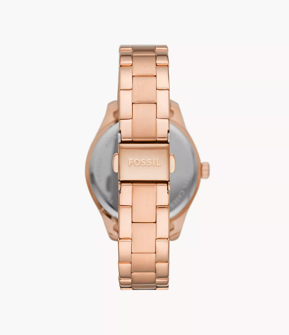 BQ3691 Fossil | Rye Multifunction Rose Gold-Tone Stainless Steel Watch