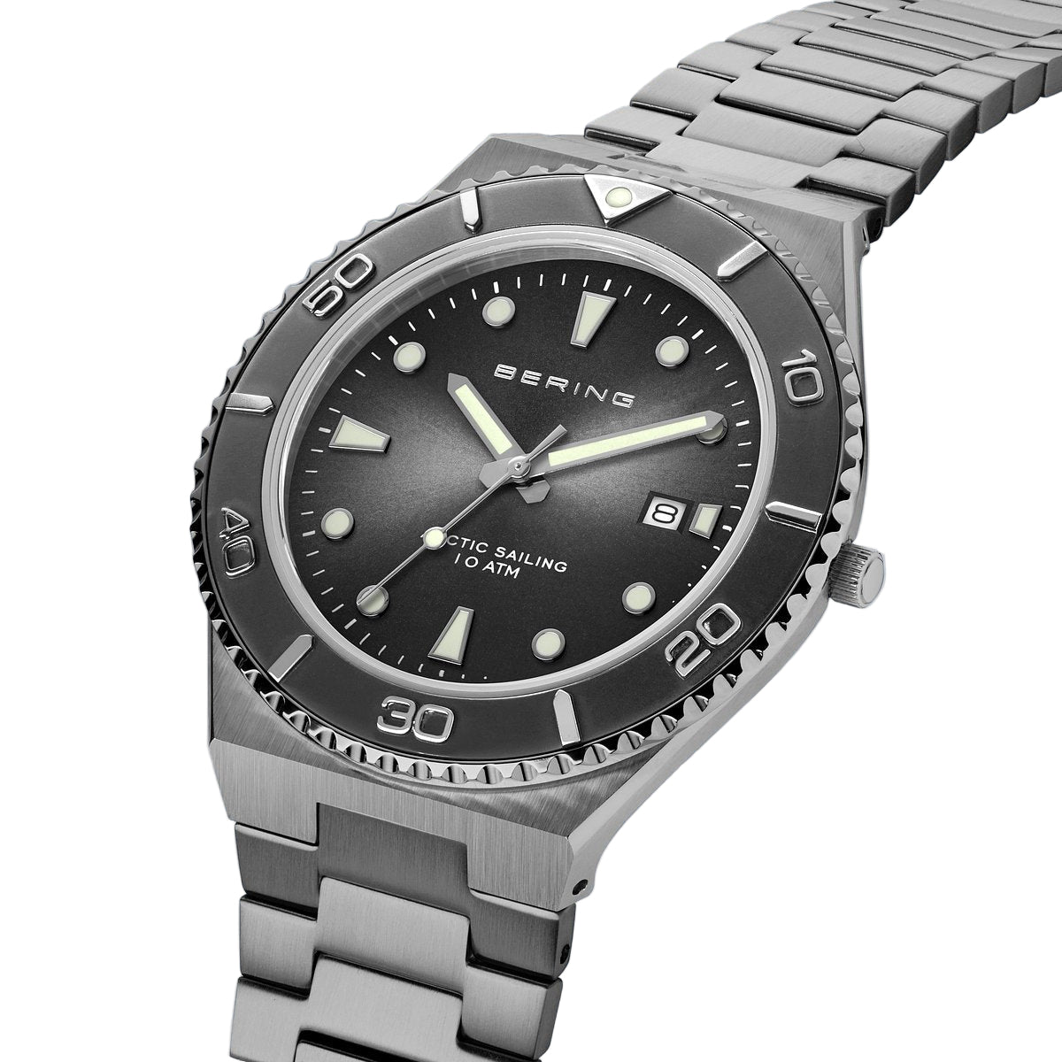 Bering Classic Arctic Sailing Grey Dial Analog Men Watch 18940-777
