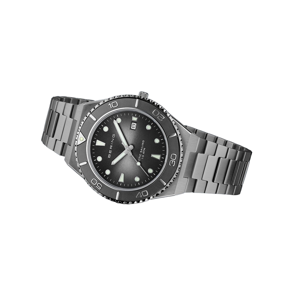 Bering Classic Arctic Sailing Grey Dial Analog Men Watch 18940-777