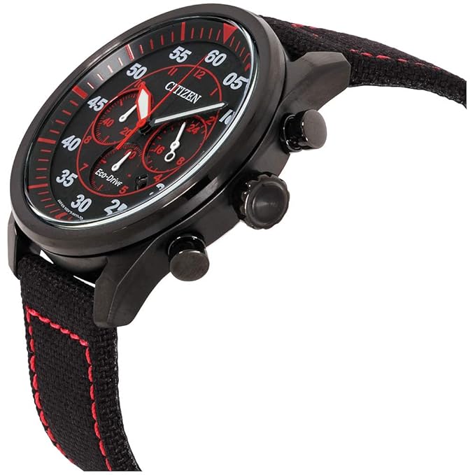 Citizen Eco-Drive Black Dial Chronograph Men's Watch - CA4215-12E