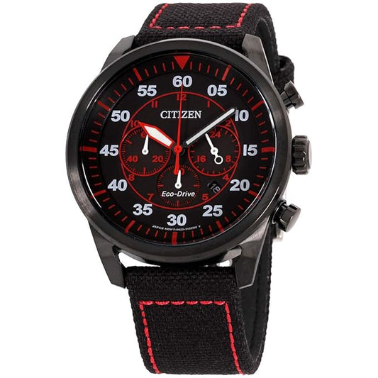 Citizen Eco-Drive Black Dial Chronograph Men's Watch - CA4215-12E