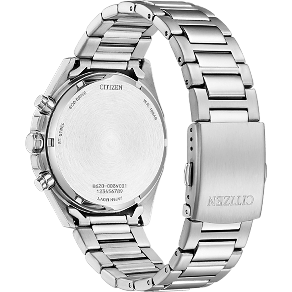 Citizen Eco-Drive White Dial With Stainless Steel Men Watch - CA4590-81A