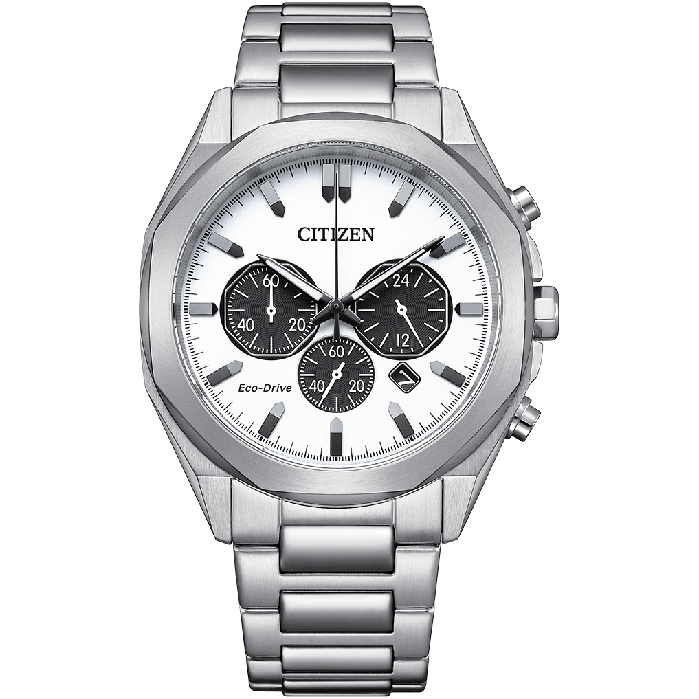 Citizen Eco-Drive White Dial With Stainless Steel Men Watch - CA4590-81A