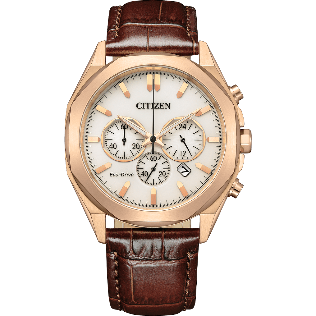 Citizen Eco-Drive White Dial Chronograph Men Watch - CA4593-15A