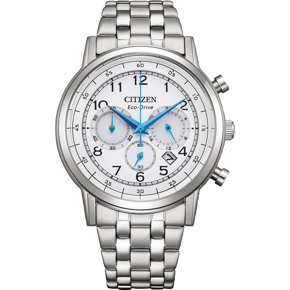 Citizen Eco drive White Dial Chronograph Men Watch - CA4630-53A