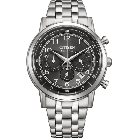 Citizen Eco drive Black Dial Chronograph Men Watch - CA4630-53E