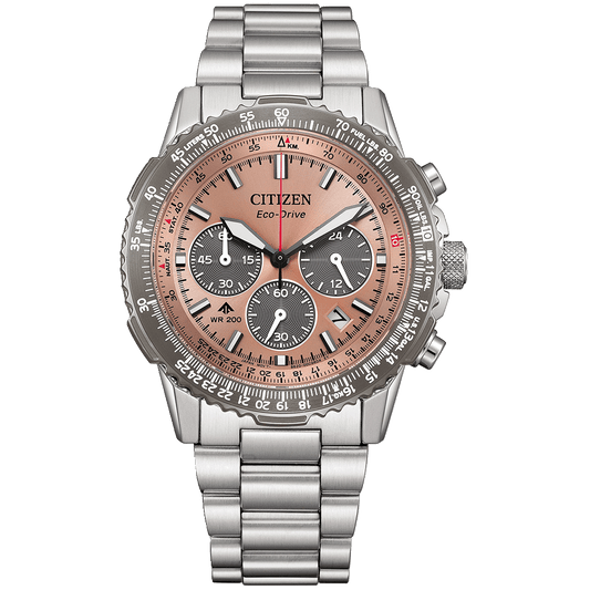 Citizen Eco drive Promaster Sky Chrono Pink Dial Men's Watch - CA4664-60X